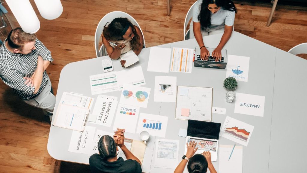 Marketing team discussion