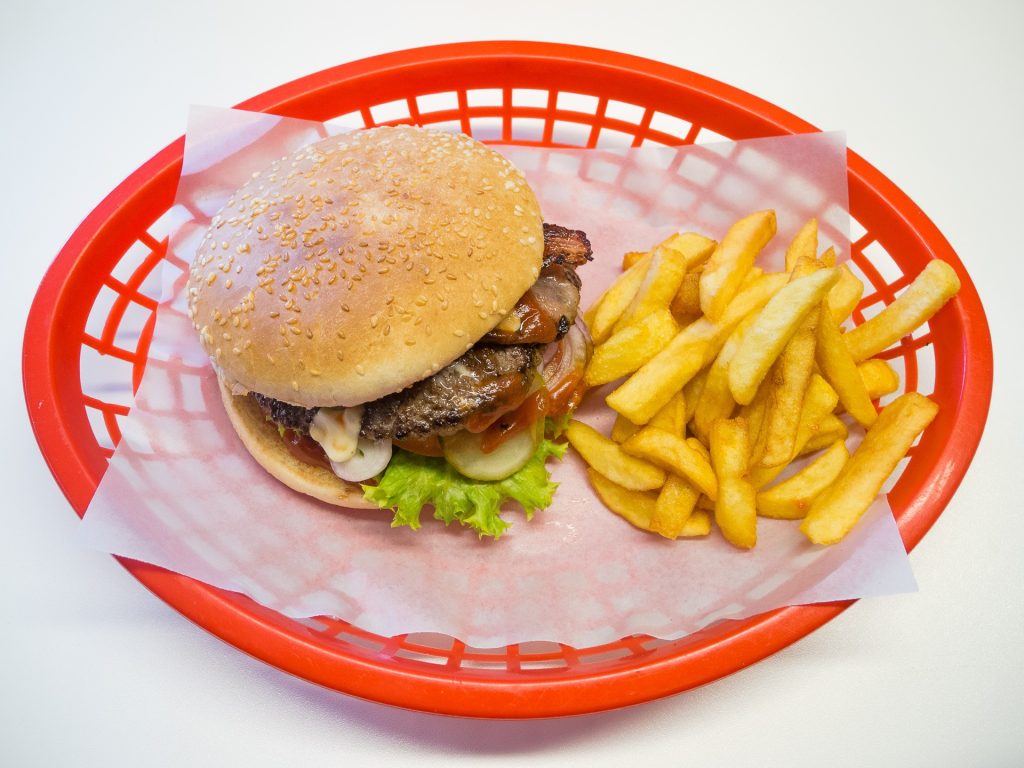 American burger in Japan