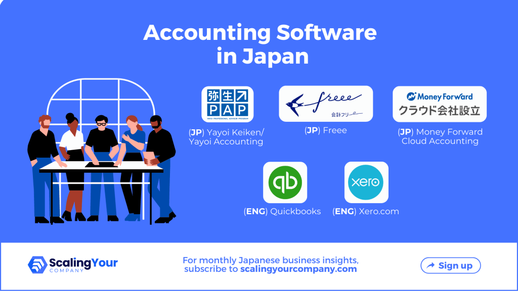 Accountant in Japan advise on 5 accounting software to use for SME